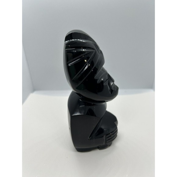 Mayan Sculpture Golden Sheen Obsidian - Picture 6 of 7
